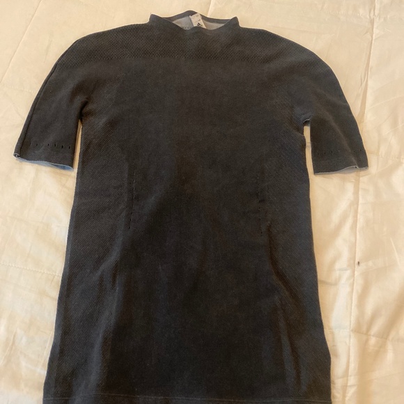 Adidas mock neck grey athletic top - Picture 1 of 6